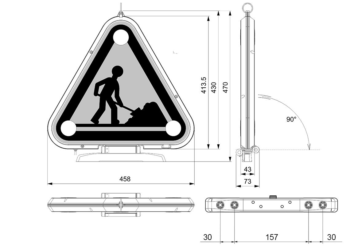 LED Triflash 500 Manuale Classe 1